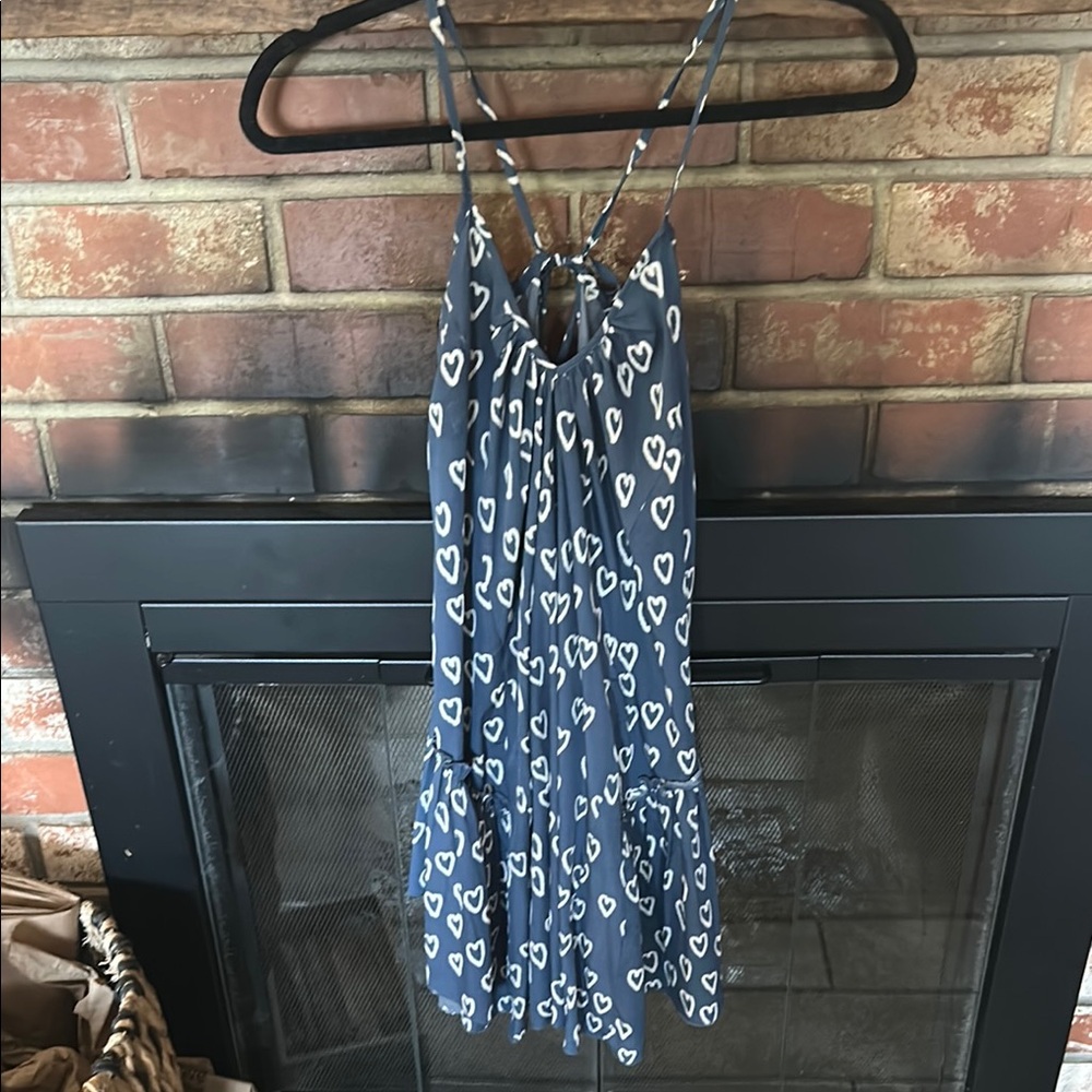 Billabong Navy Dress with White Pattern